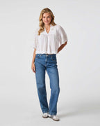 NEO NOIR Bluse Siama S Voile - White