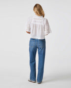 NEO NOIR Bluse Siama S Voile - White