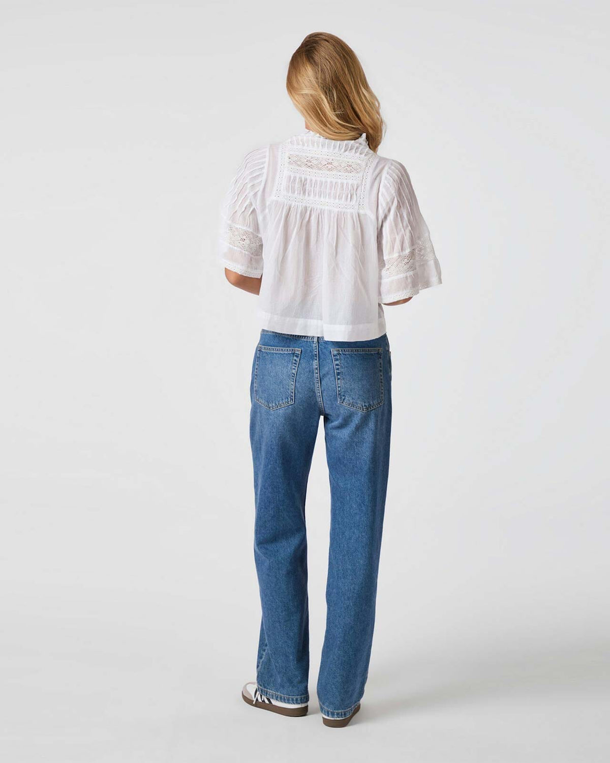 NEO NOIR Bluse Siama S Voile - White