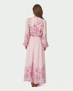 NEO NOIR Maxikjole Silfi Flower Print - Dusty Rose
