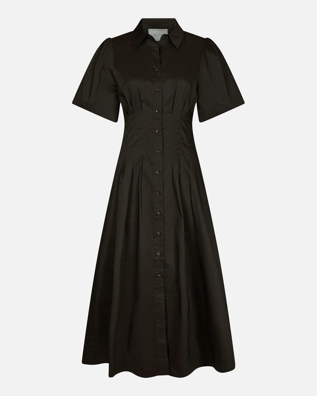 NEO NOIR Midikjole Baia Poplin - Chocolate Brown