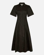 NEO NOIR Midikjole Baia Poplin - Chocolate Brown