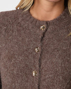 NEO NOIR Cardigan Benuta Fluffy Knit - Light Brown