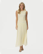 NEO NOIR Maxikjole Cludine Mesh - Light Yellow