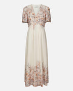 NEO NOIR Maxikjole Serna Flower Print - Burned Powder