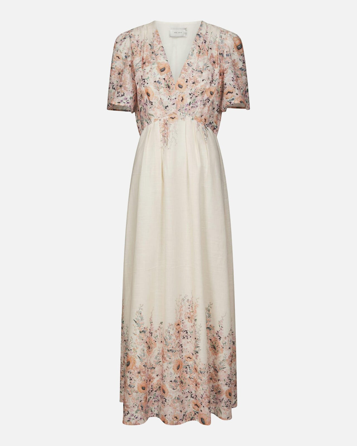 NEO NOIR Maxikjole Serna Flower Print - Burned Powder