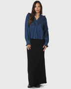 NEO NOIR Bluse Degas Denim - Blue