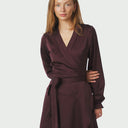 Omslagskjole Colbie Heavy Sateen