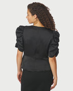 NEO NOIR Topp Benua Heavy Sateen - Black