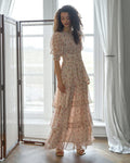 NEO NOIR Maxikjole Sable Meadow - Creme