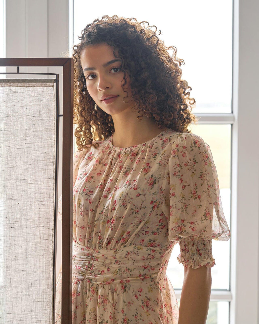NEO NOIR Maxikjole Sable Meadow - Creme