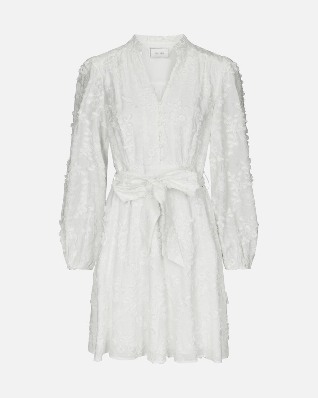 NEO NOIR Kjole Monnie Embroidery - White