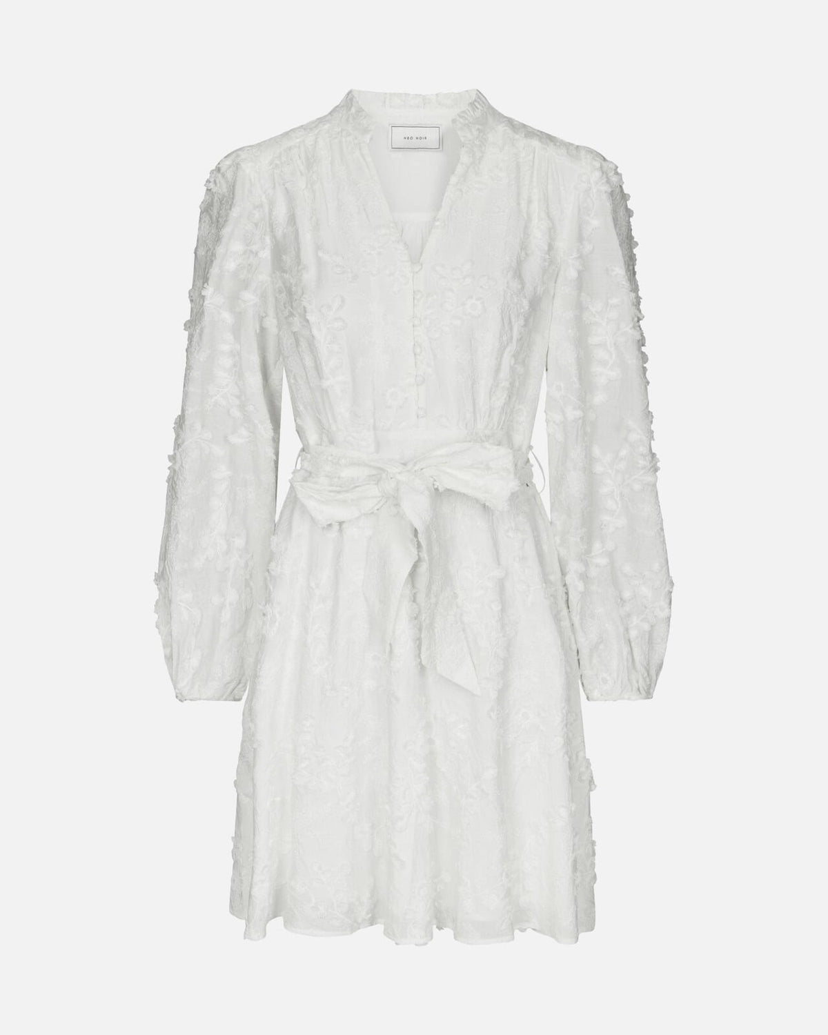 NEO NOIR Kjole Monnie Embroidery - White