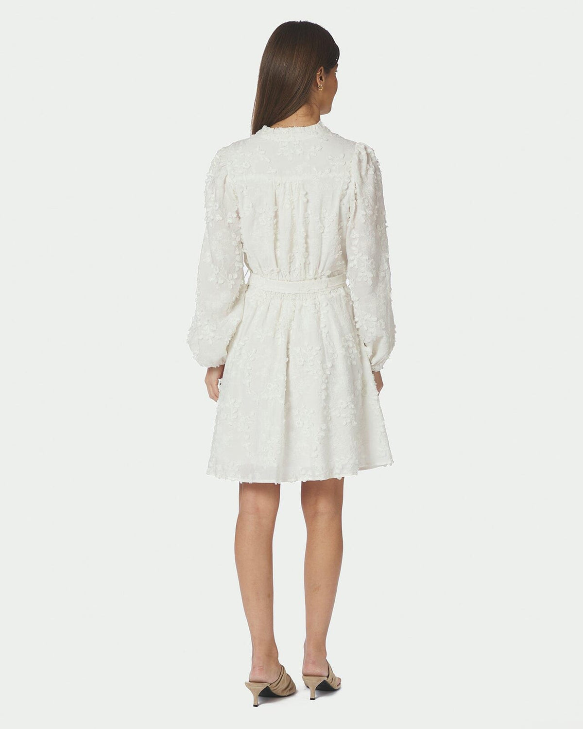 NEO NOIR Kjole Monnie Embroidery - White