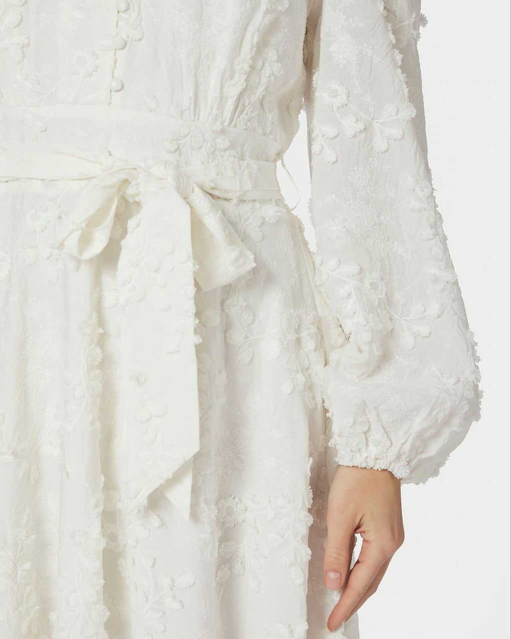 NEO NOIR Kjole Monnie Embroidery - White