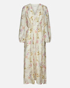 NEO NOIR Maxikjole Silfi Flower Vintage Flower - Off White