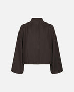 NEO NOIR Jakke Tirsa Twill - Dark Brown