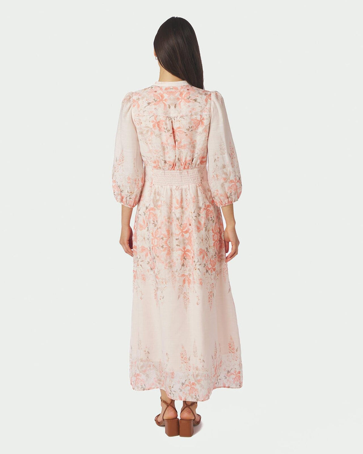 NEO NOIR Midikjole Stellar Blooming - Misty Rose