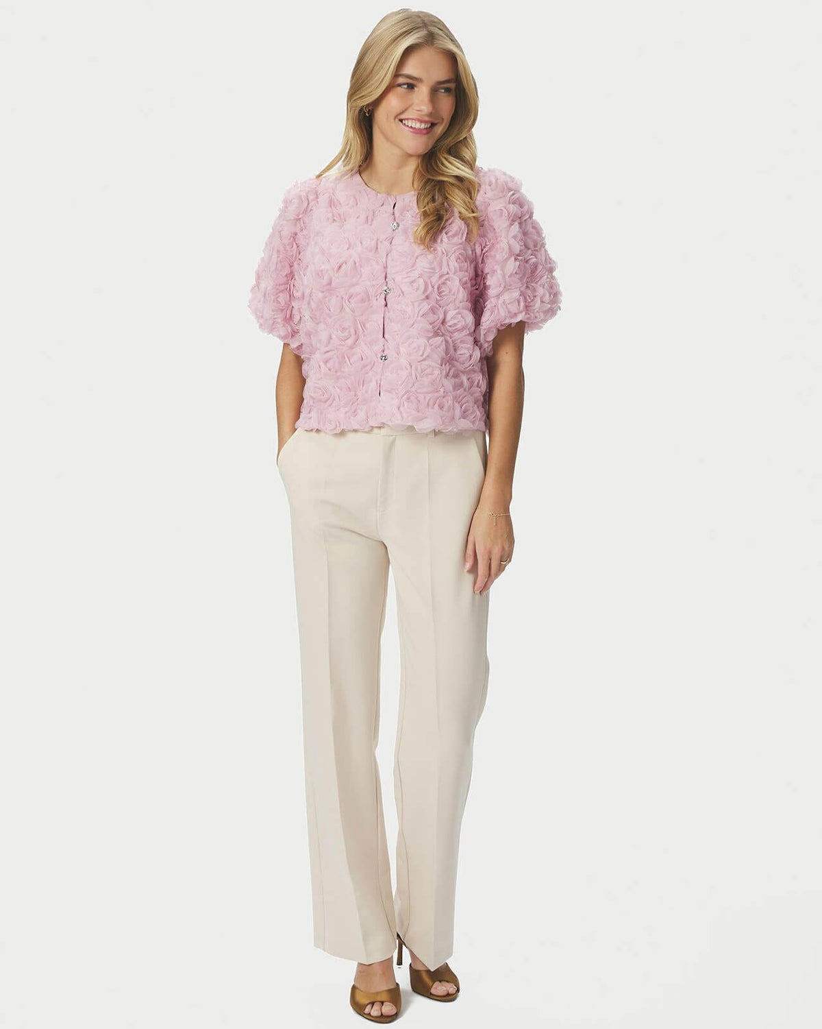 NEO NOIR Topp Aisa Flower Blouse - Rose