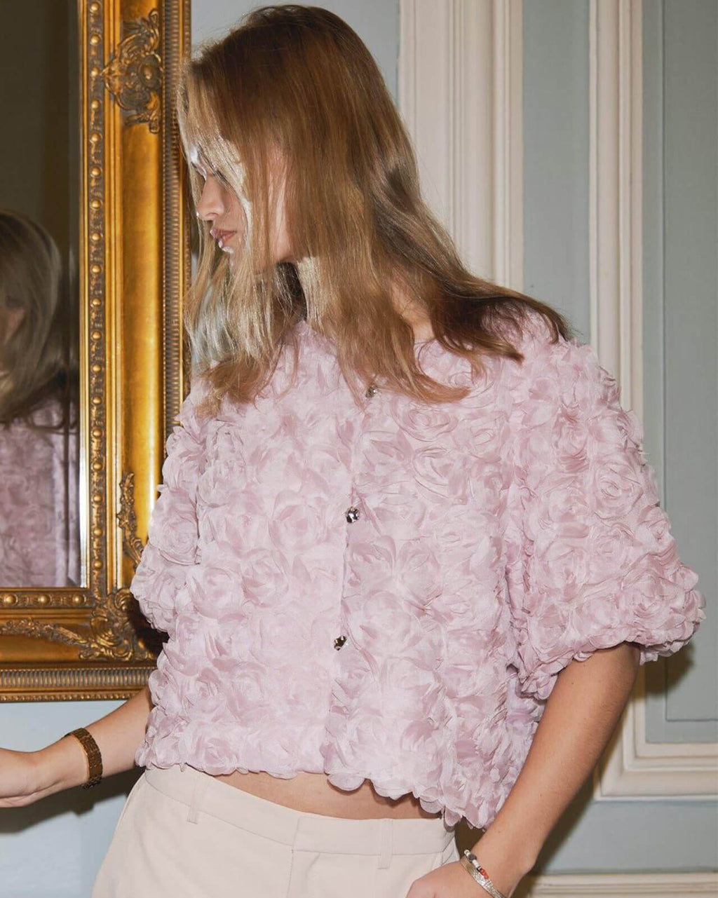 NEO NOIR Topp Aisa Flower Blouse - Rose