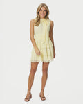 NEO NOIR Kjole May Solid Chiffon - Light Yellow
