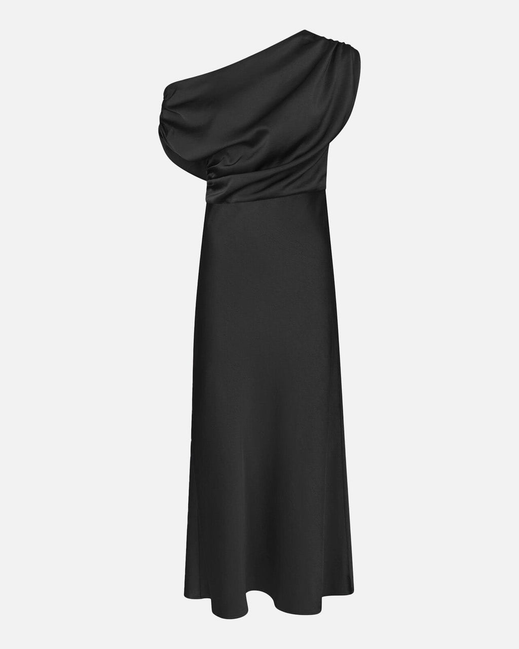 NEO NOIR Midikjole Lilith Heavy Sateen - Black