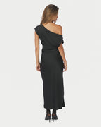 NEO NOIR Midikjole Lilith Heavy Sateen - Black