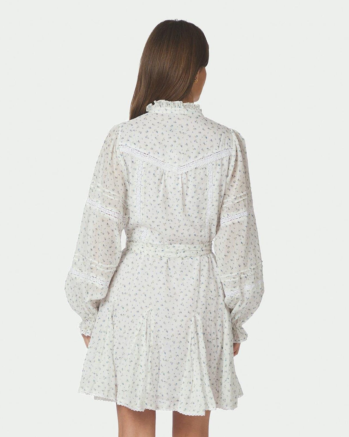 NEO NOIR Kjole Birgitte Print Flower Dress - Off White