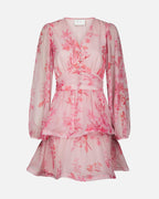 NEO NOIR Kjole Rivana Print Chiffon - Pink