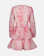 NEO NOIR Kjole Rivana Print Chiffon - Pink