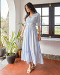 NEO NOIR Midikjole Alvine S Voile Dress - Light Blue