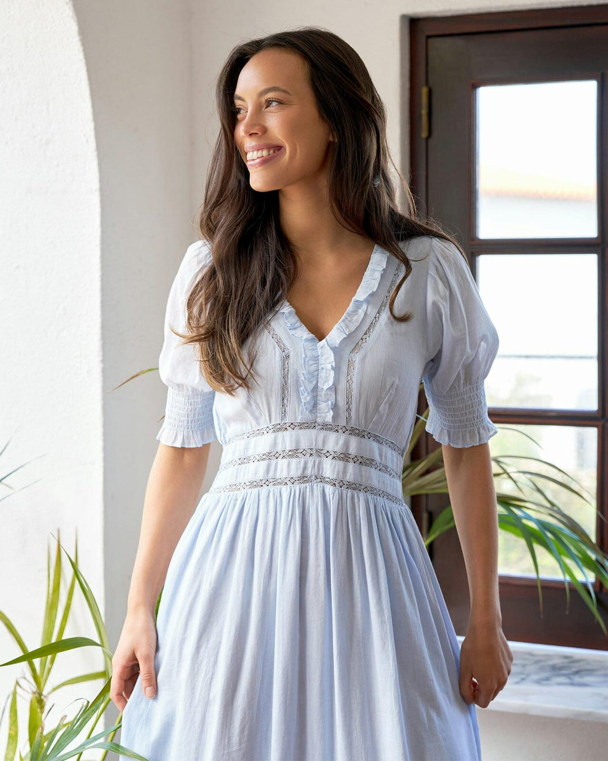 NEO NOIR Midikjole Alvine S Voile Dress - Light Blue