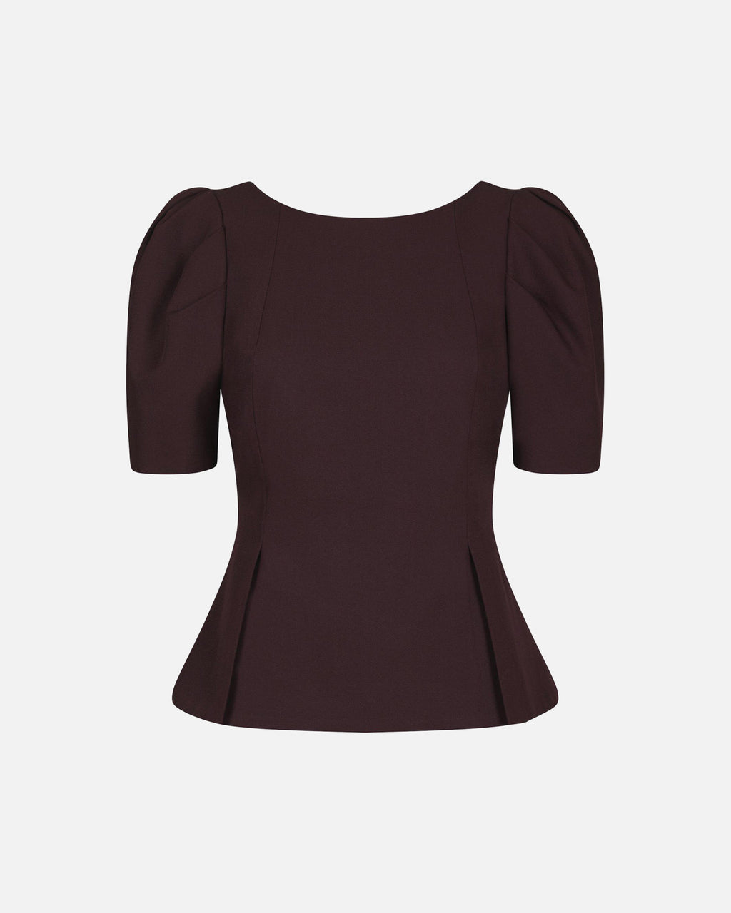 NEO NOIR Topp Mellisana Structure Blouse -Chocolate Plum