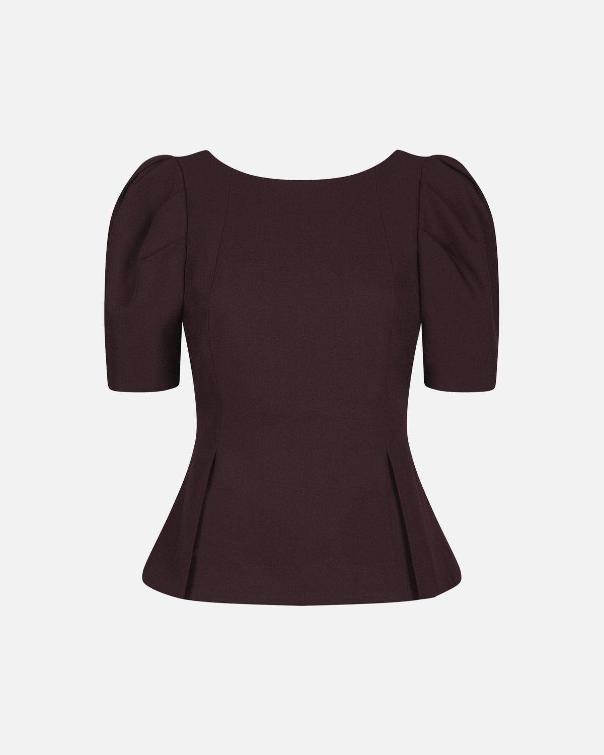 NEO NOIR Topp Mellisana Structure Blouse -Chocolate Plum