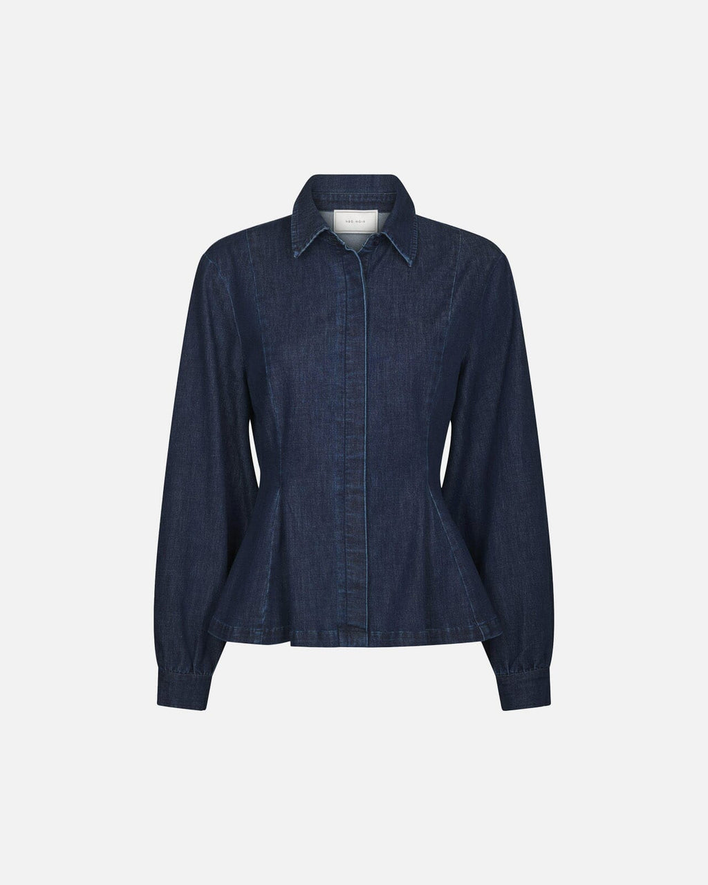 NEO NOIR Denimskjorte Melody Denim - Dark Blue