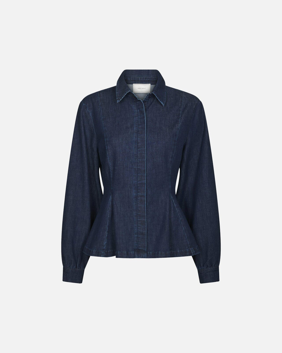 NEO NOIR Denimskjorte Melody Denim - Dark Blue