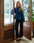 NEO NOIR Denimskjorte Melody Denim - Dark Blue