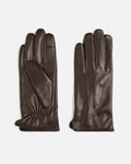 PIECES Skinnhanske Nellie Leather Smart Glove - Hot Fudge