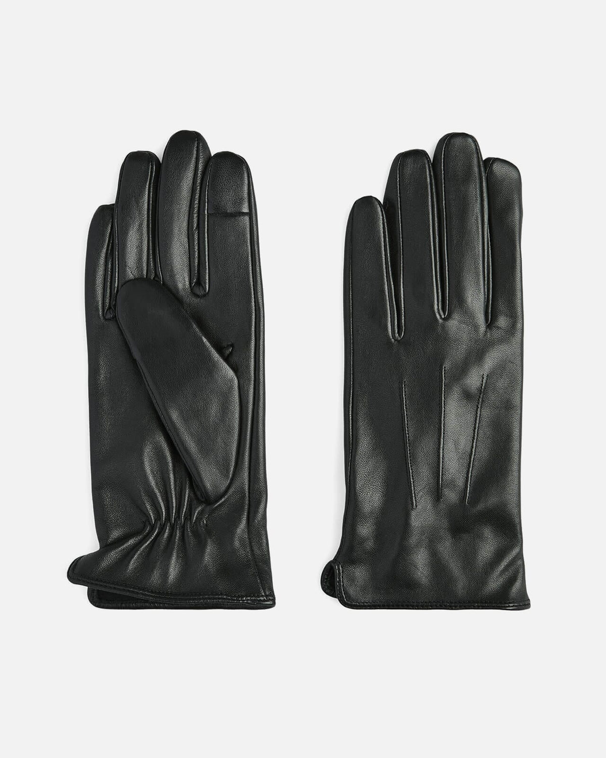 PIECES Skinnhanske Nellie Leather Smart Glove - Black