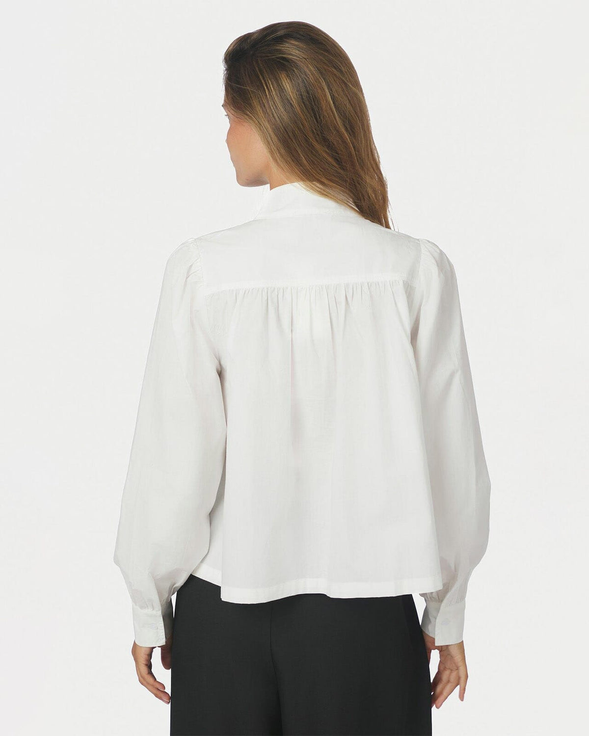 NEO NOIR Skjorte Melya Poplin Shirt - White