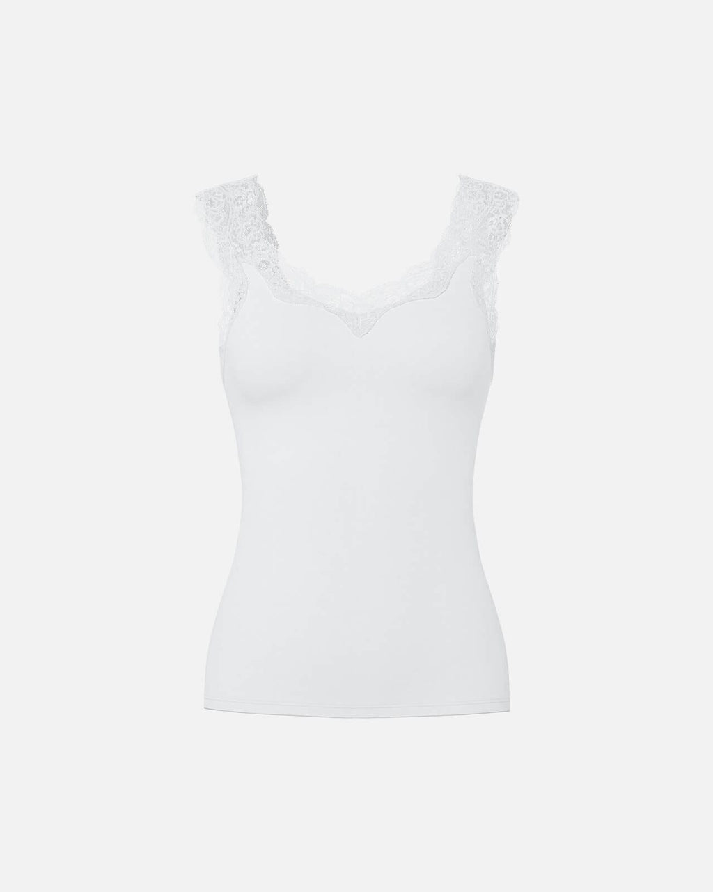 PIECES Topp Barbera Lace - Bright White