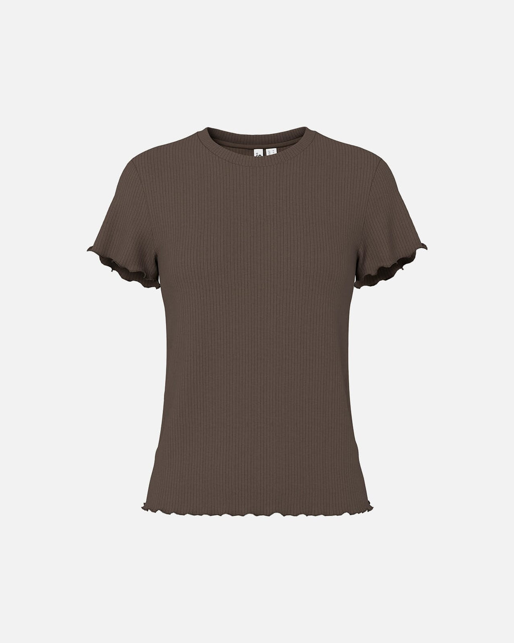 PIECES T-skjorte Nicca SS O-neck - Hot Fudge