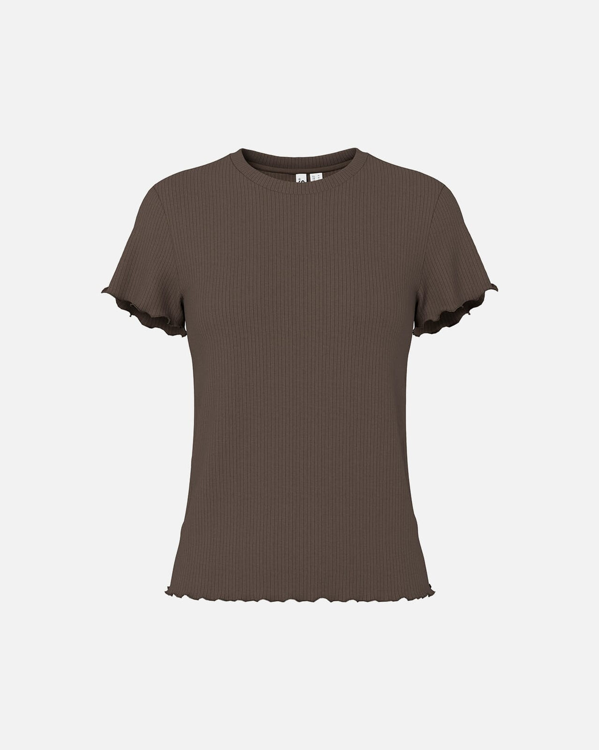 PIECES T-skjorte Nicca SS O-neck - Hot Fudge