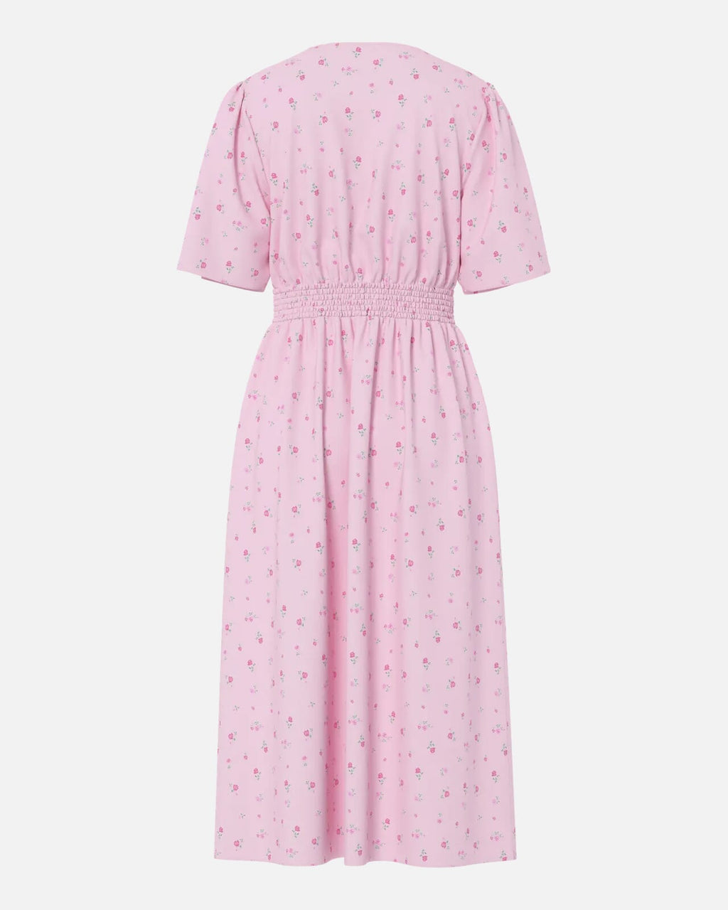 PIECES Midikjole Tala SS Midi Dress - Roseate Spoonbill/ Flower