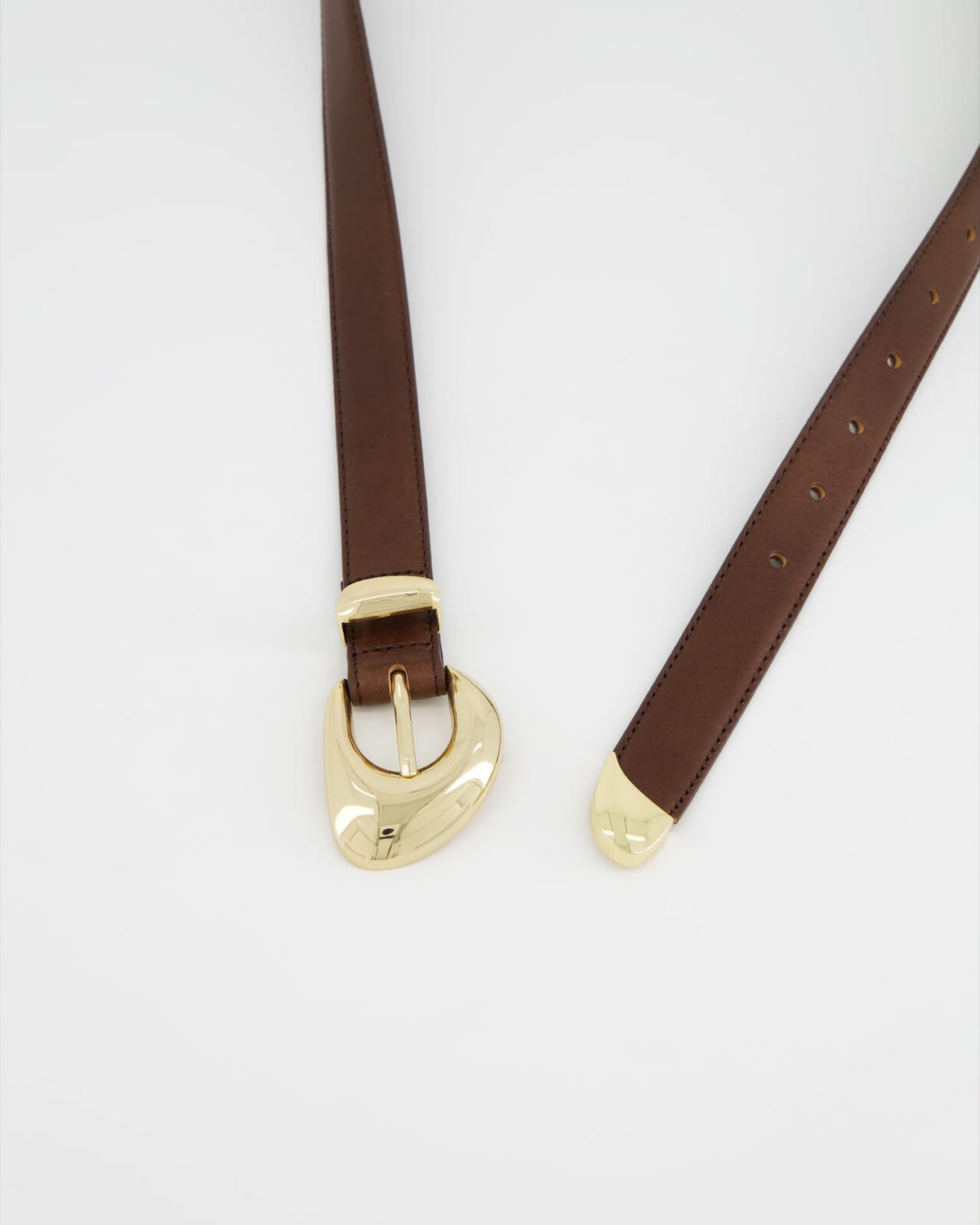 PIECES Skinnbelte Binuna - Coffee Quartz