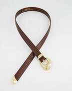 PIECES Skinnbelte Binuna - Coffee Quartz