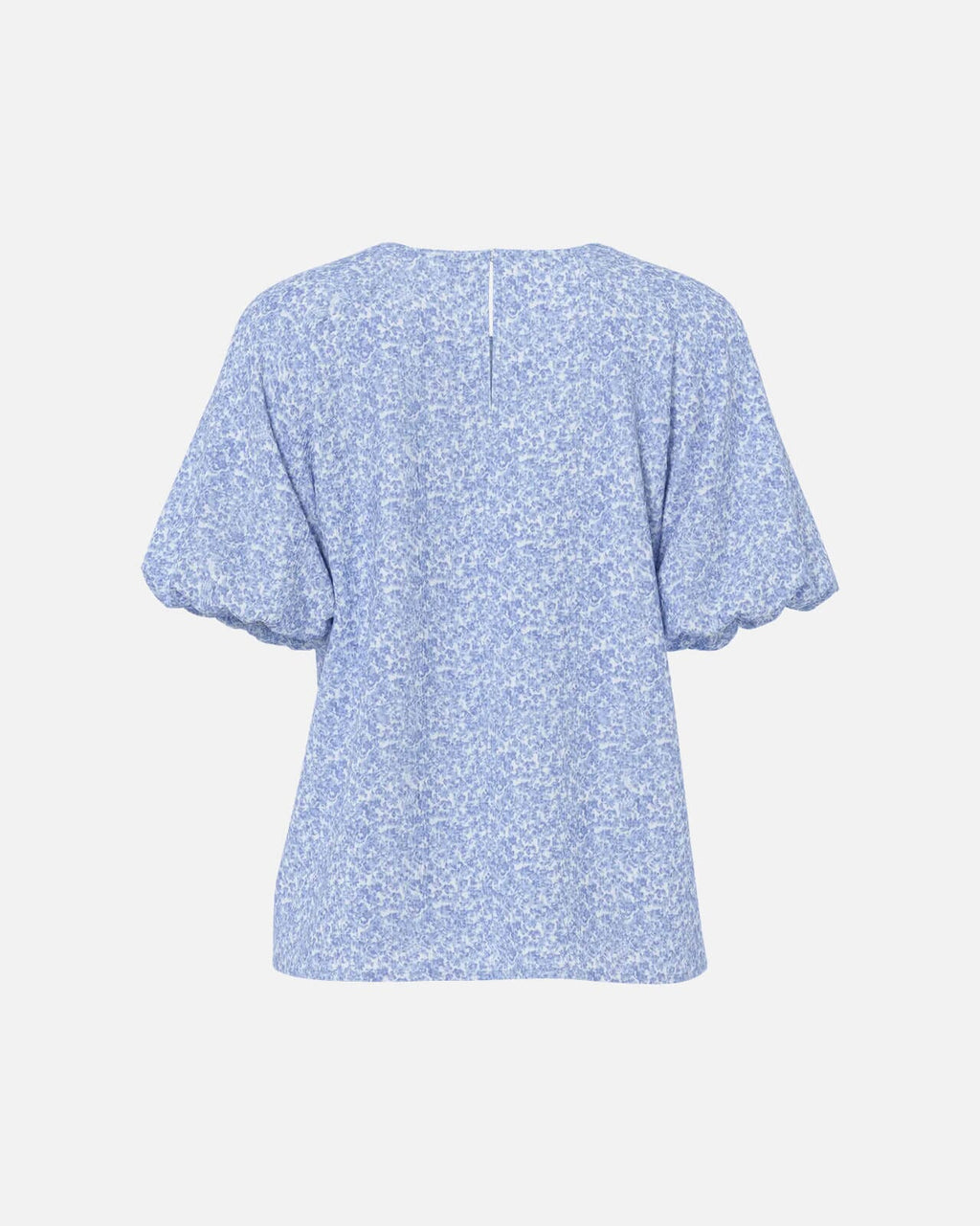 PIECES Topp Gaitlyn SS O-neck - Cashmere Blue/ Ditsy Flowers