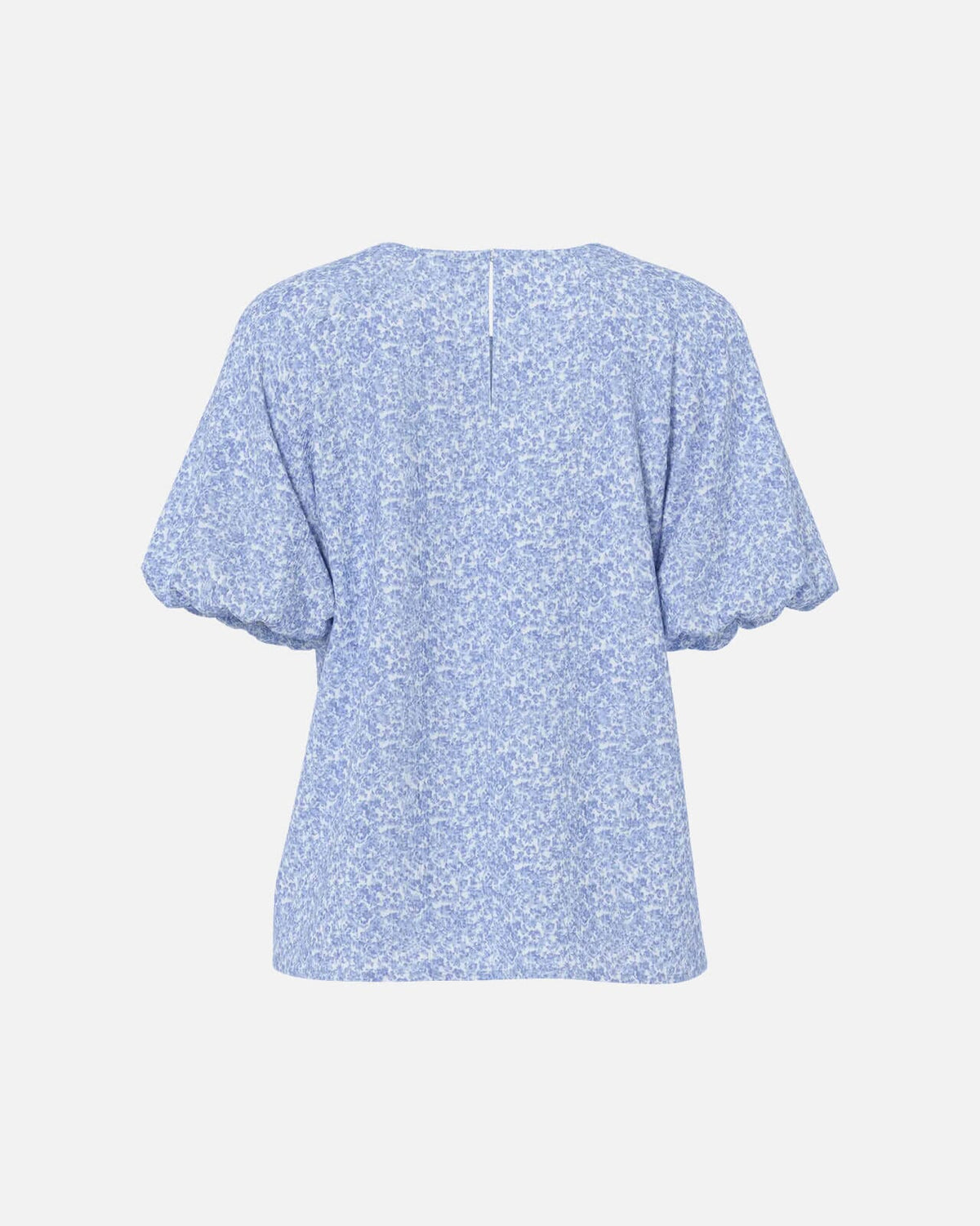 PIECES Topp Gaitlyn SS O-neck - Cashmere Blue/ Ditsy Flowers