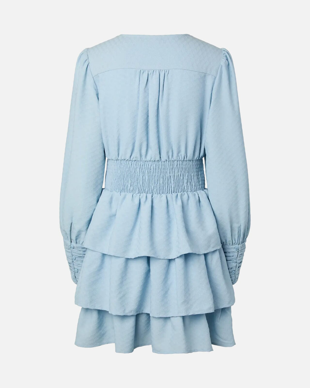 PIECES Kjole Monika LS Short - Cashmere Blue