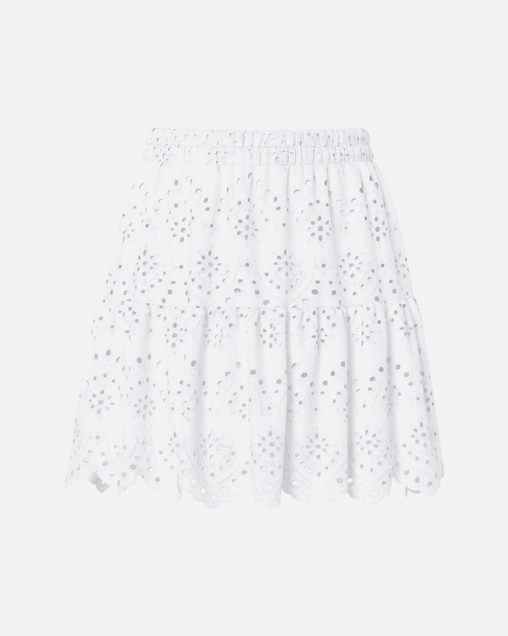 PIECES Skjørt Vilde HW Short Skirt - Bright White
